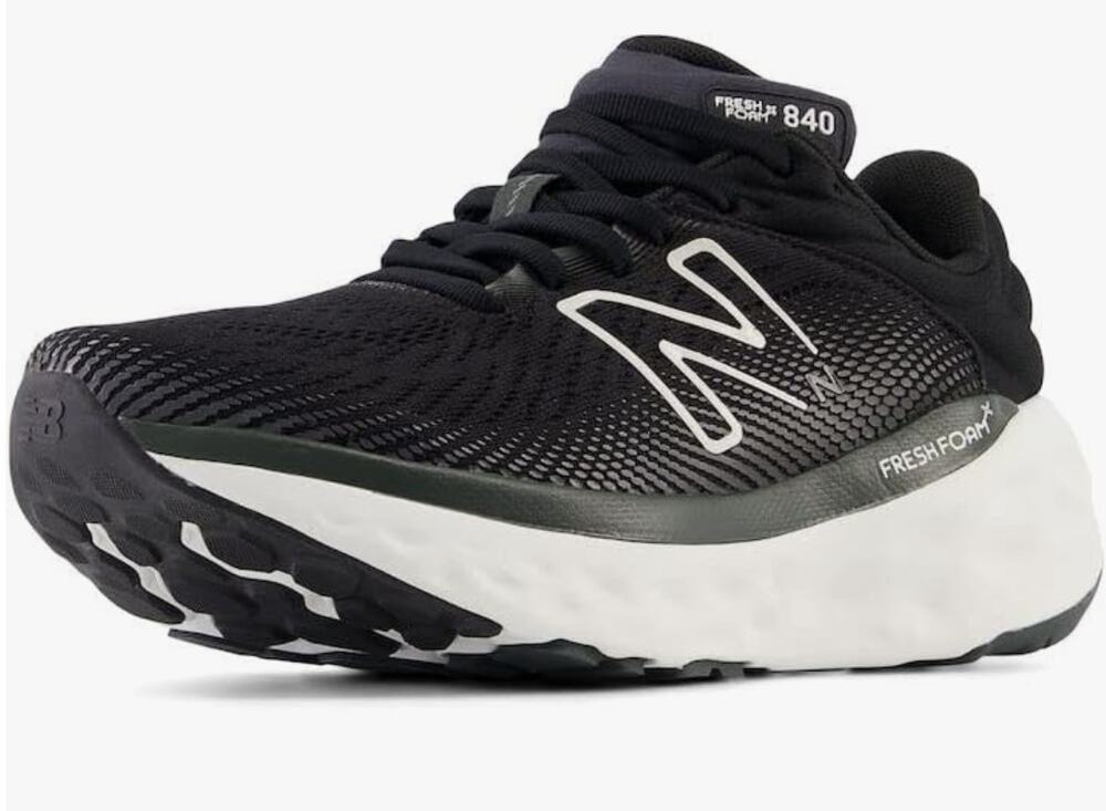New Balance Women's Fresh Foam X 840F V1 Running Shoe, Black/Magnet, 8.5 M